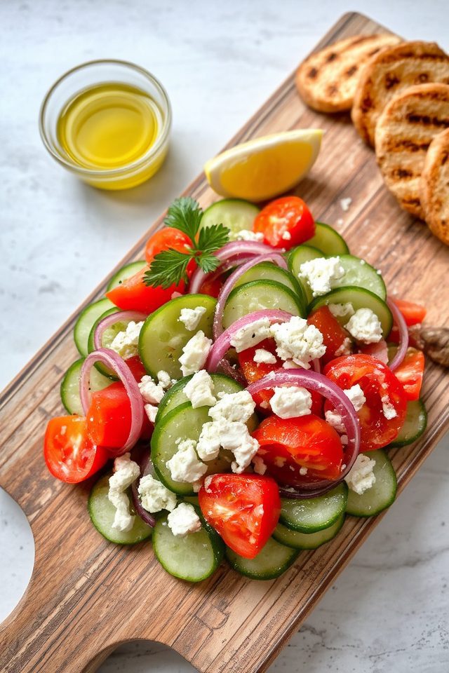 fresh greek summer salad