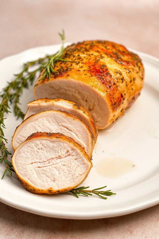 fresh herbs turkey dish