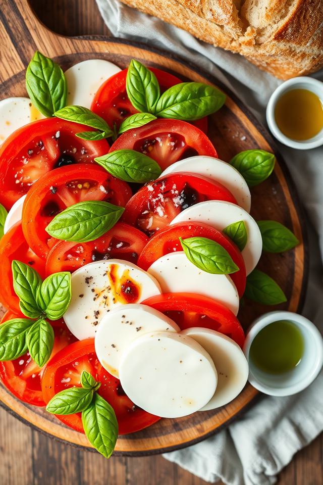 fresh mozzarella caprese salad