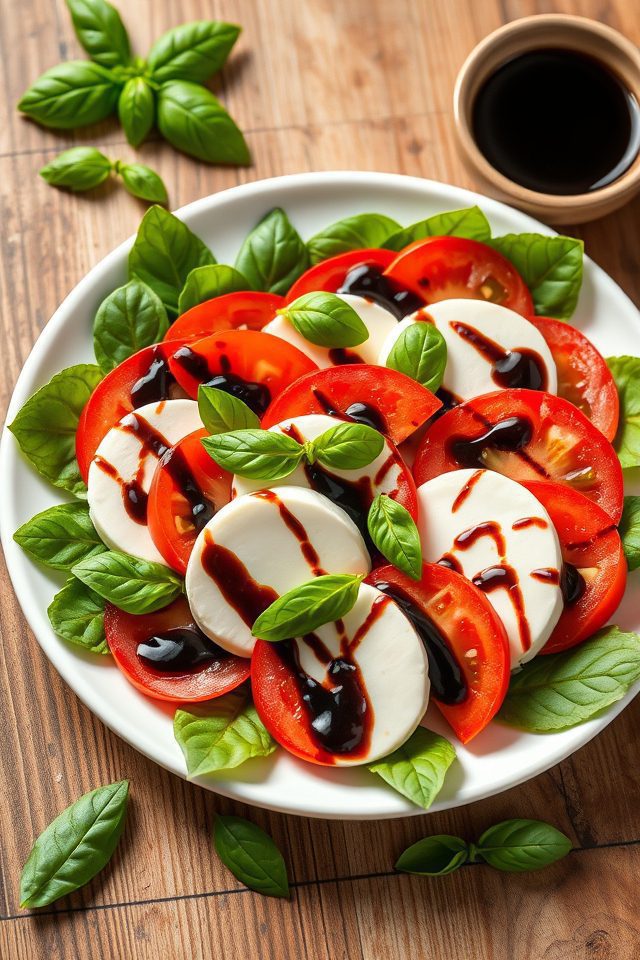 fresh mozzarella tomato basil