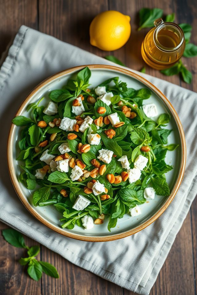 fresh pea mint salad