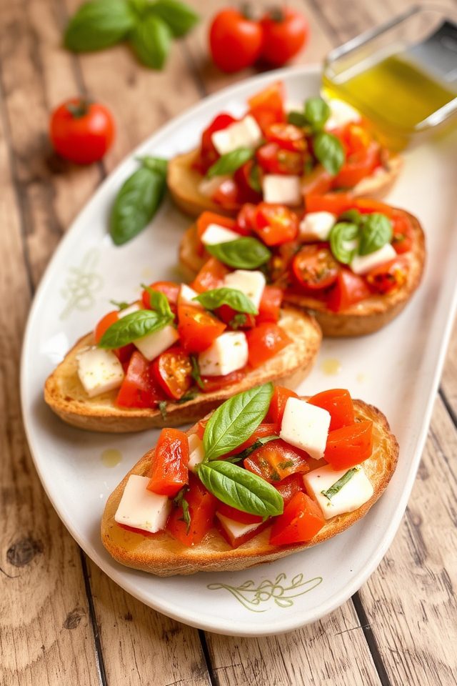 fresh roma tomato appetizer