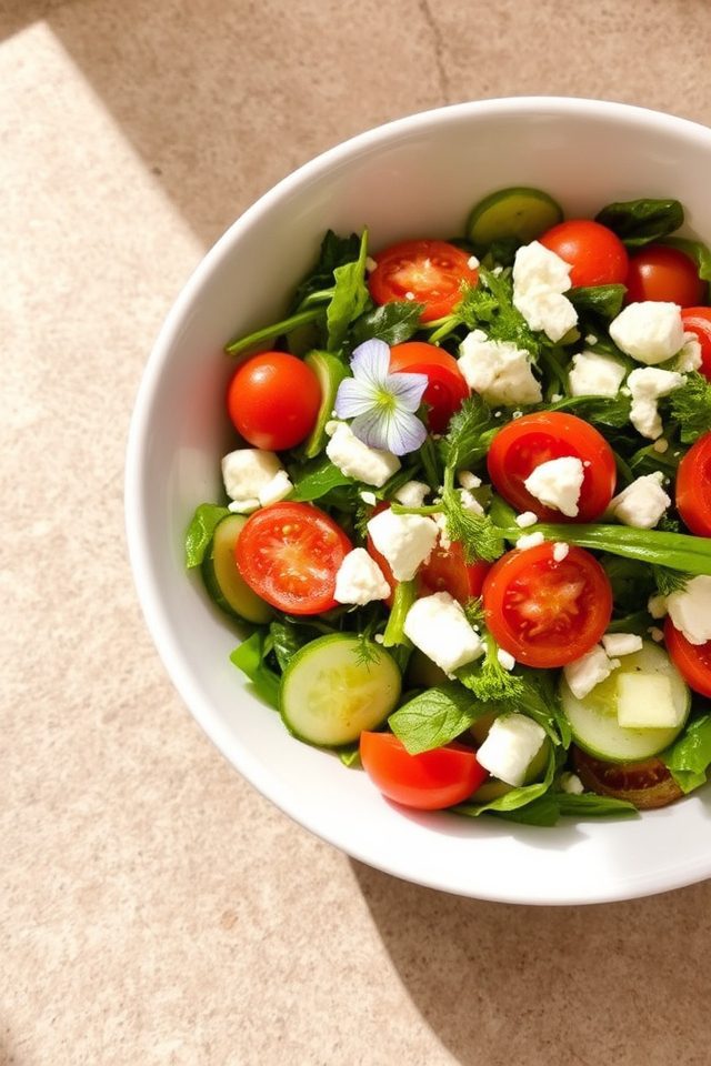 fresh spring garden salad