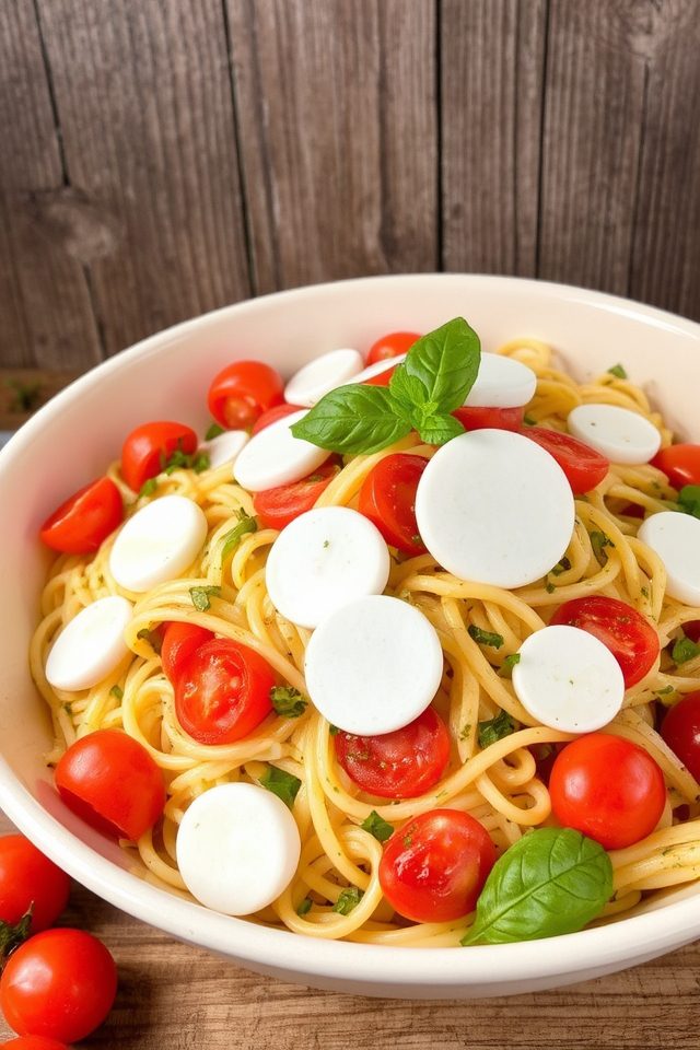 fresh summer pasta salad