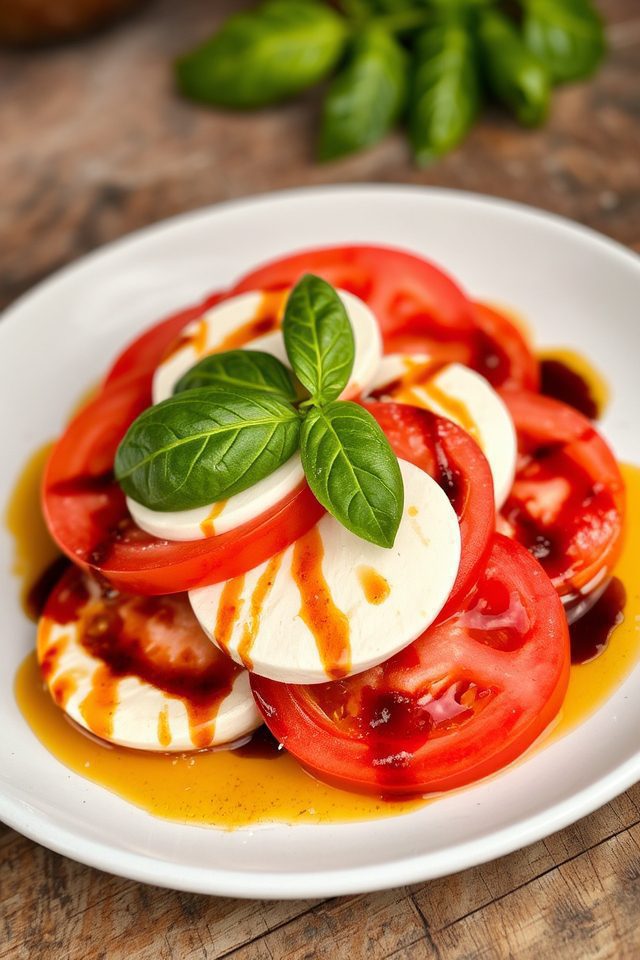 fresh tomato basil salad