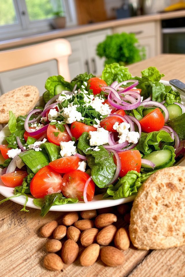 fresh vegetables and nuts