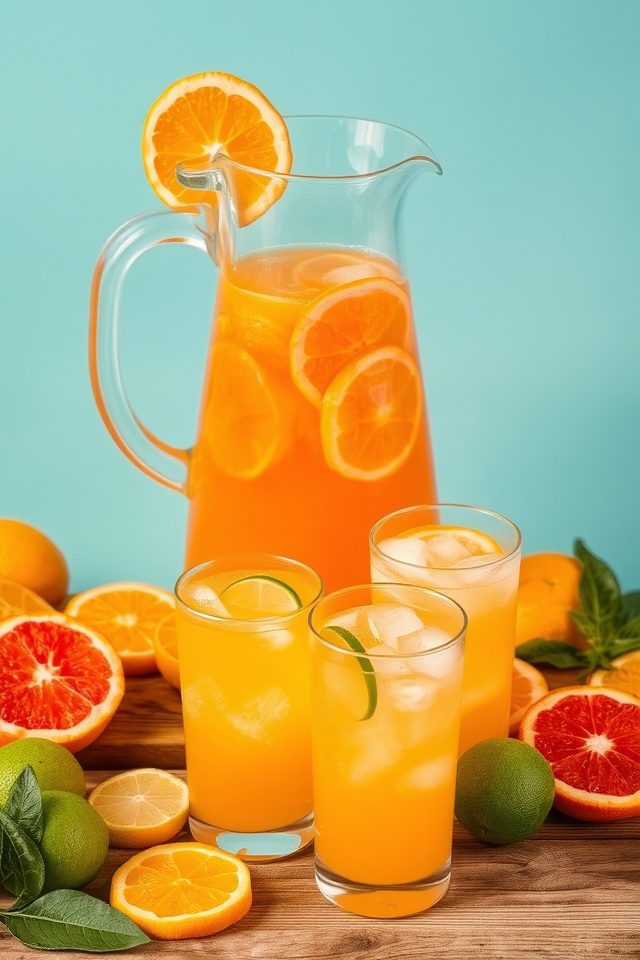 freshly squeezed citrus drinks