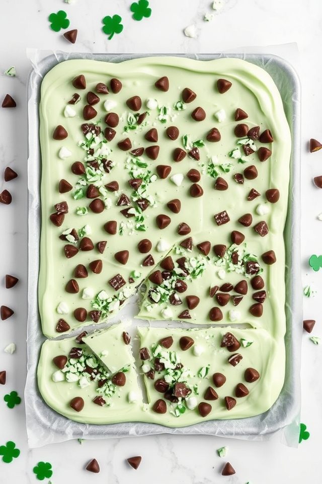 frozen mint yogurt dessert