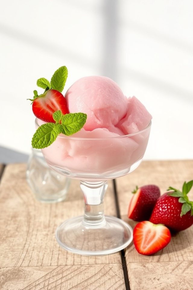 frozen strawberry summer treat