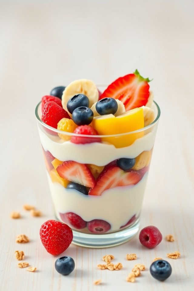 fruit face yogurt parfaits