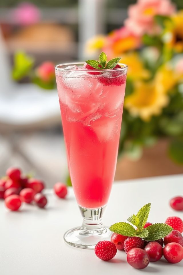 fruity cranberry refreshment drink