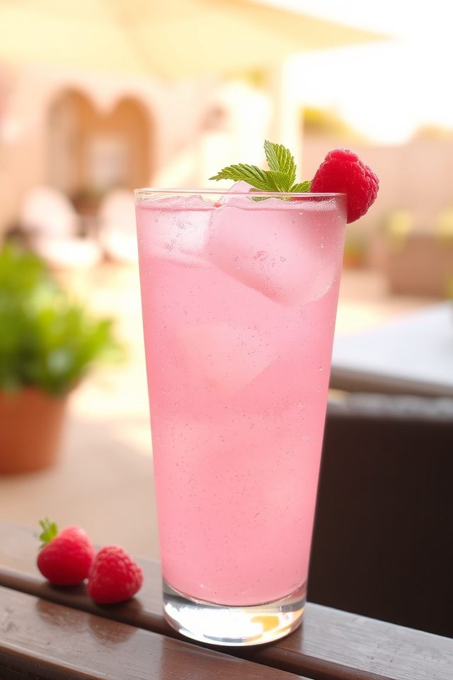fruity summer coffee drink