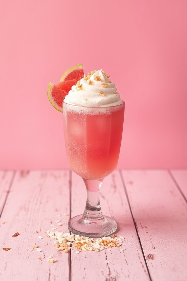 fruity tropical coffee drink
