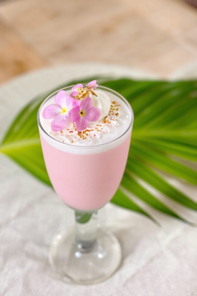 fruity tropical pink drink