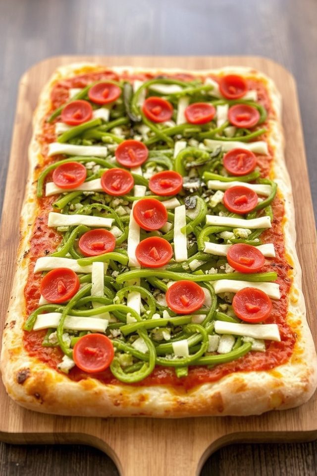 game day football pizza