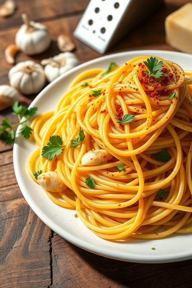 garlic and olive oil