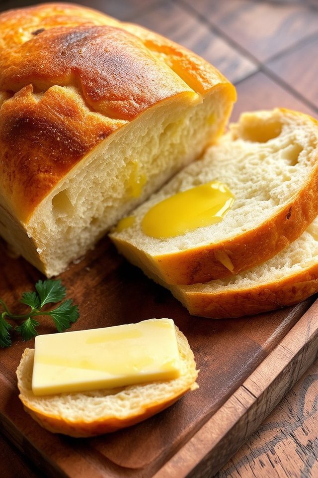 garlic bread cold weather