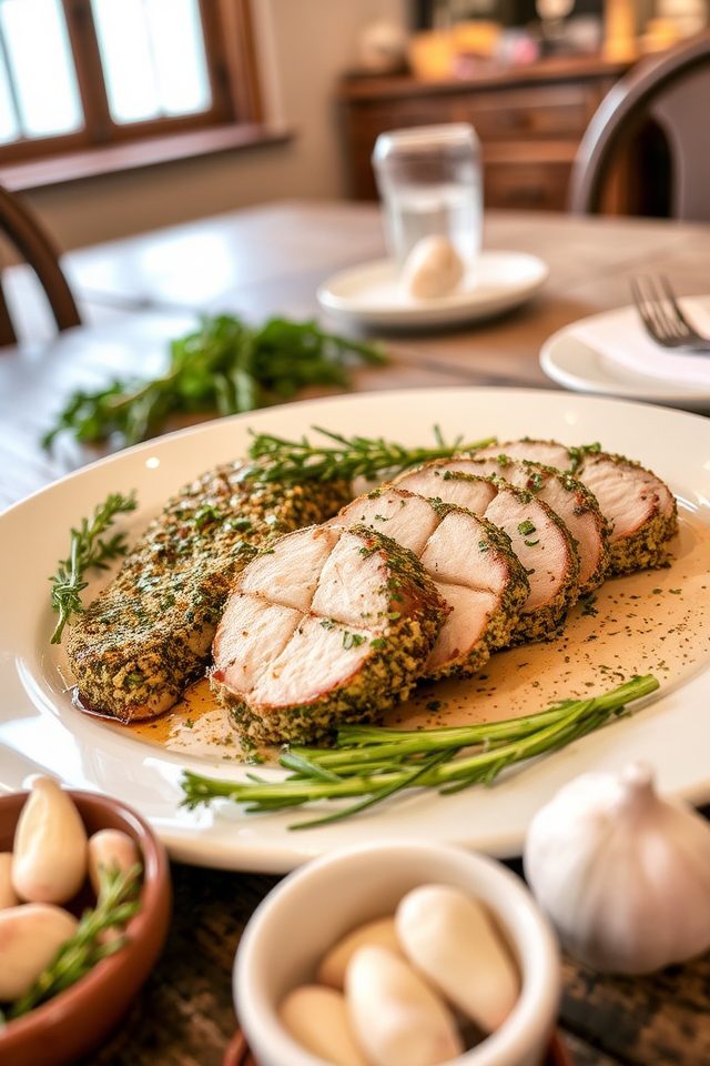 garlic herb pork tenderloin