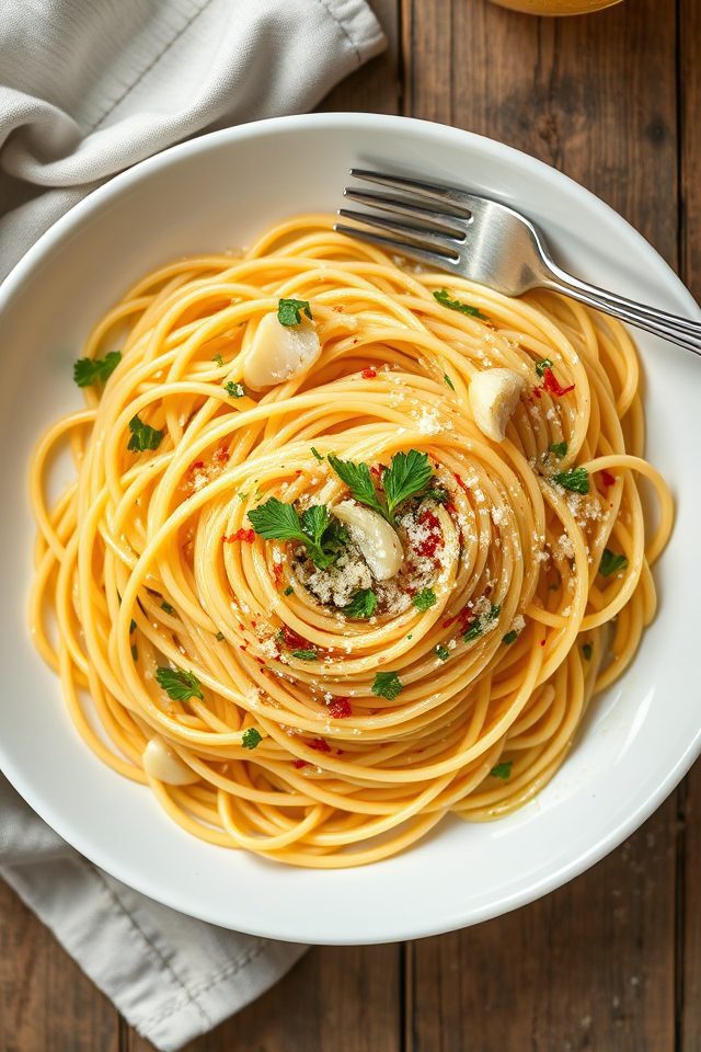 garlic olive oil pasta