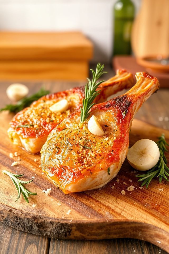 garlic rosemary pork chops