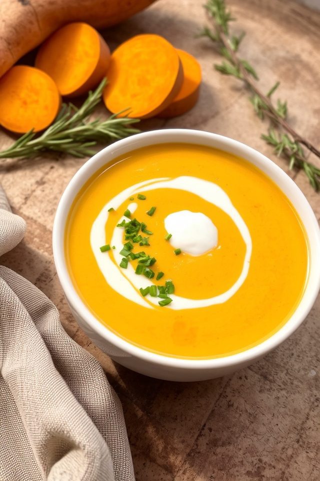gentle sweet potato soup
