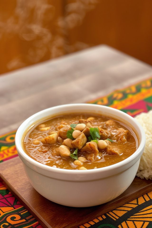 ghanaian groundnut soup delight
