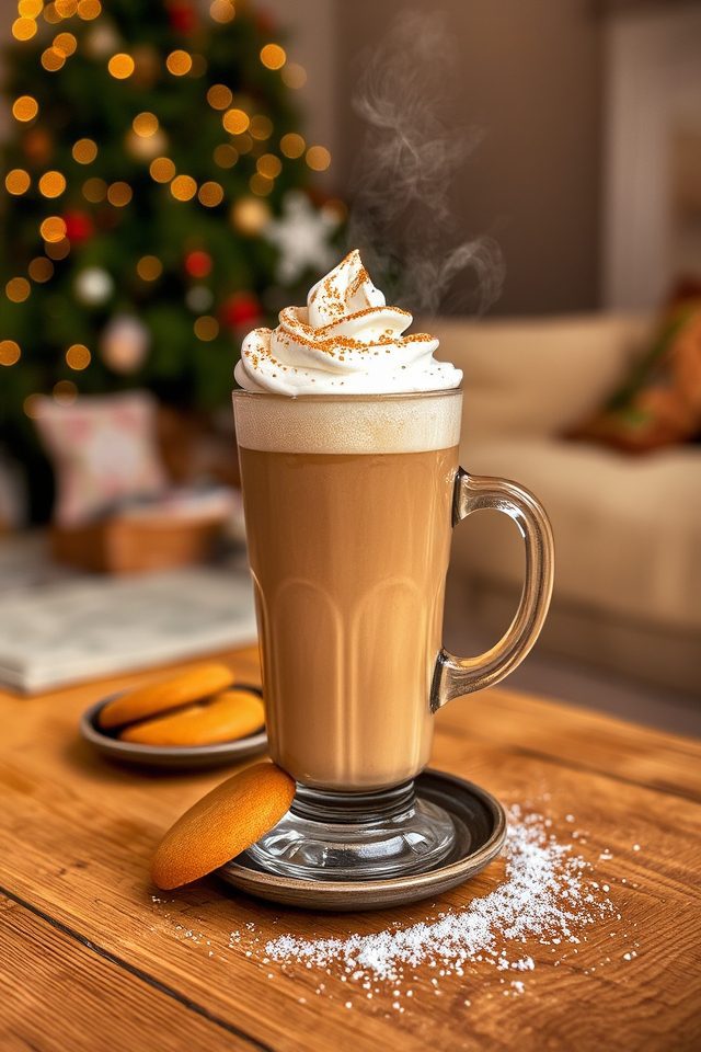 gingerbread winter holiday drink