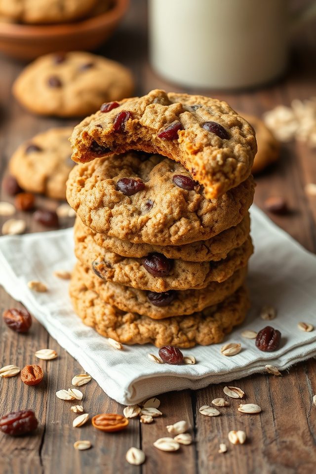 gluten free raisin oat cookies