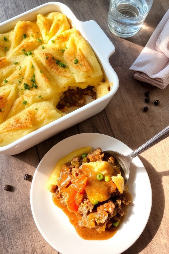 golden crusted comforting casserole