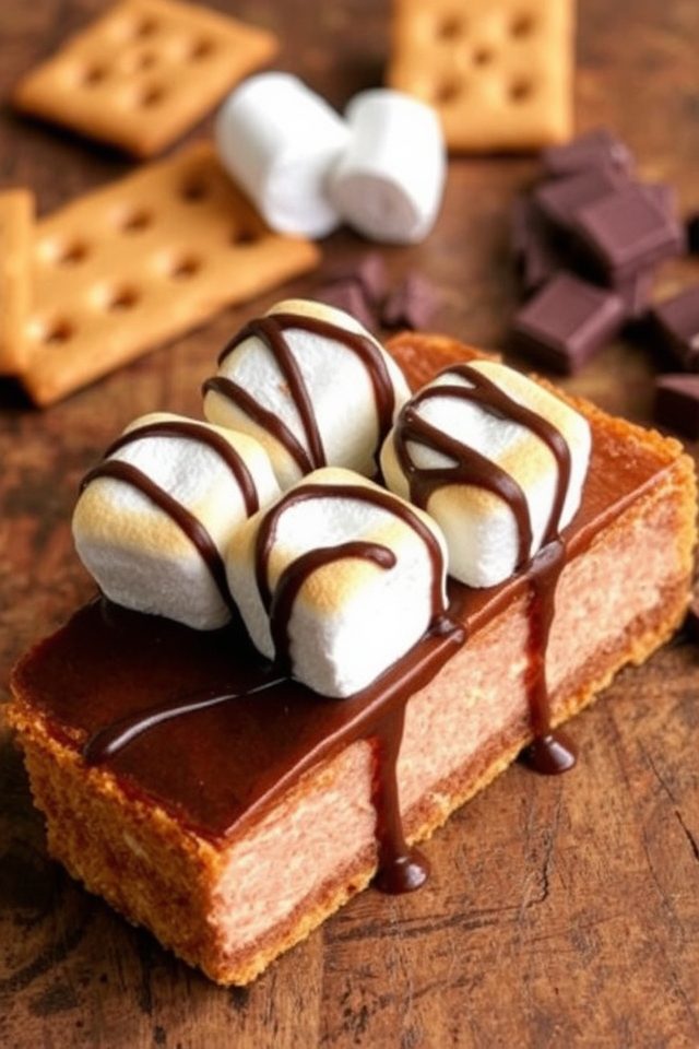 graham chocolate marshmallow cheesecake