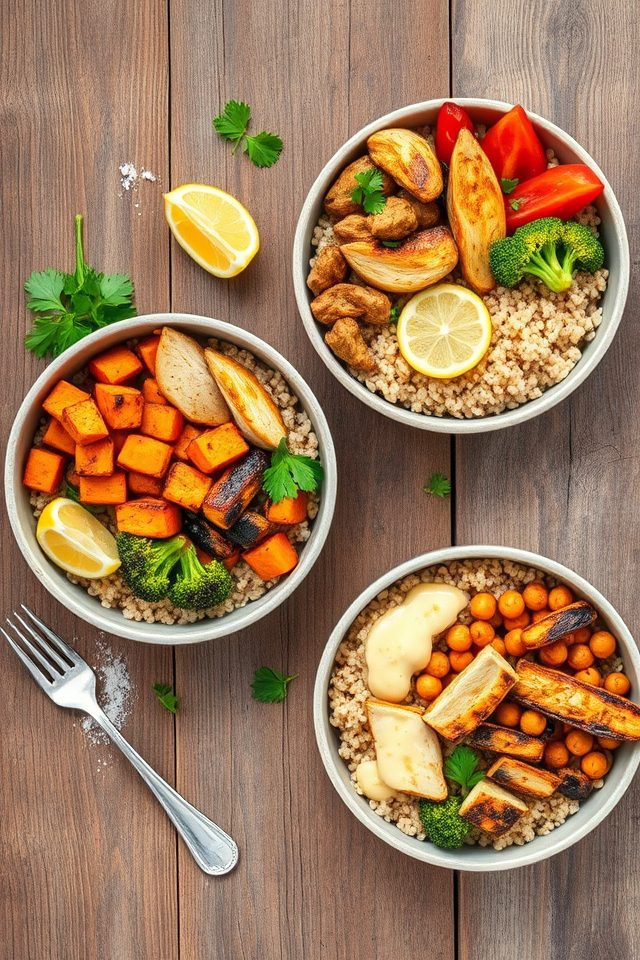 grain bowls roasted vegetables