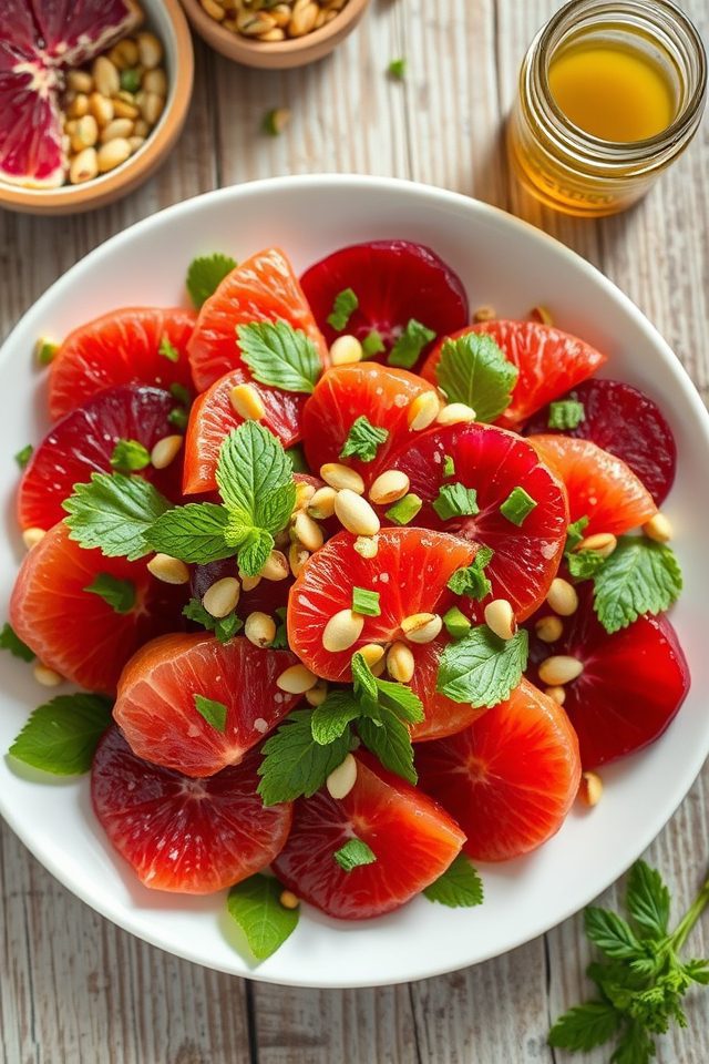 grapefruit beet pistachio salad