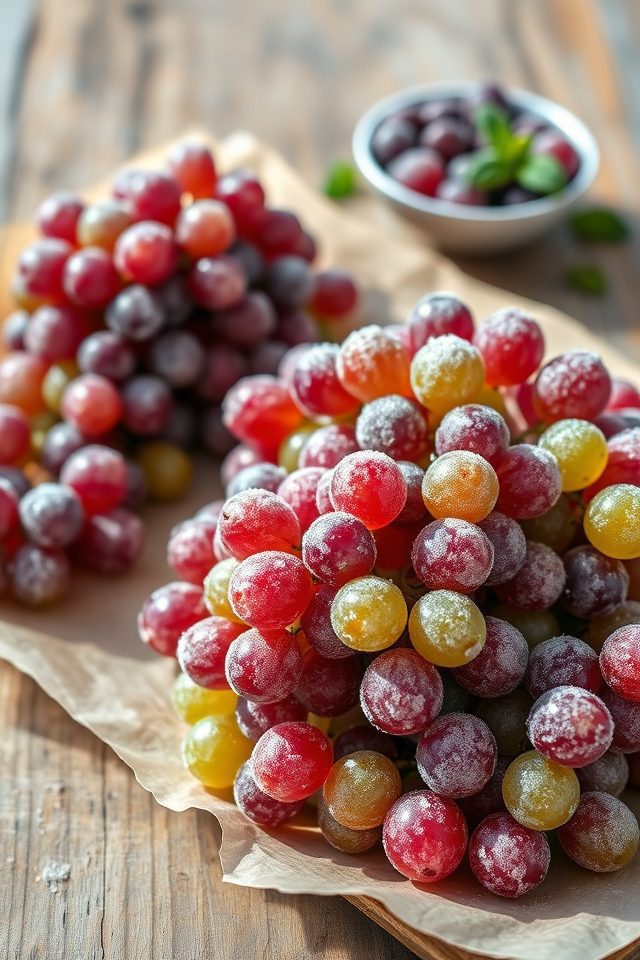 grapes chilled for dessert