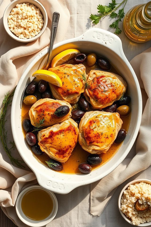 greek chicken artichokes olives