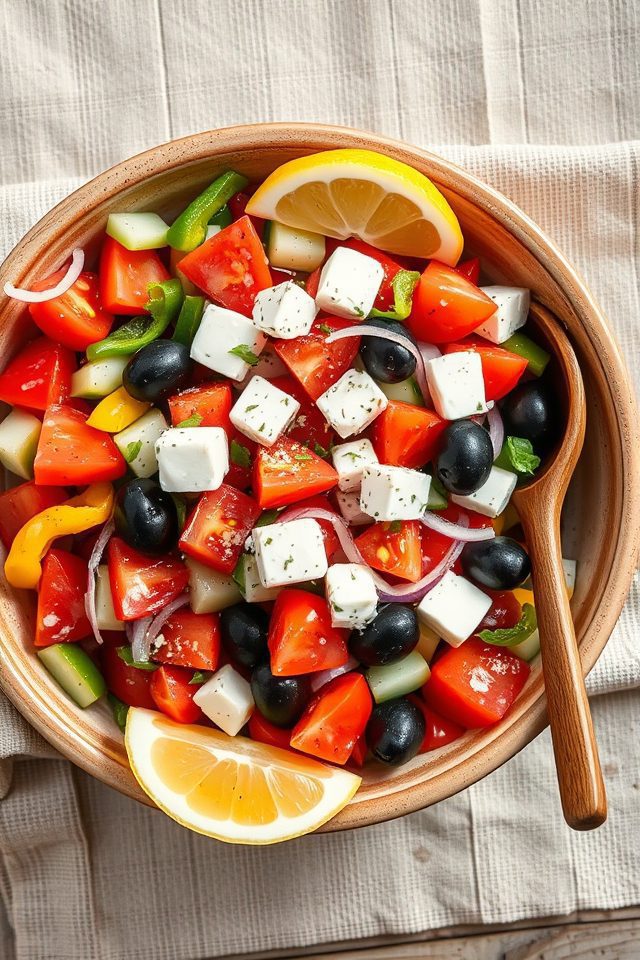 greek feta olive salad