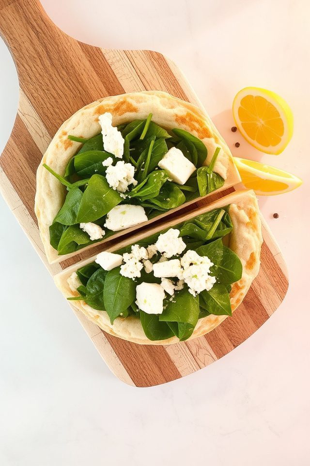 greek inspired pita wrap