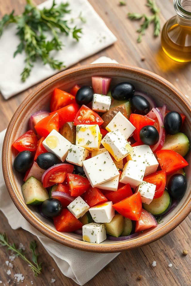 greek salad with feta