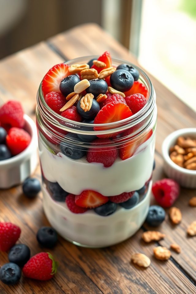 greek yogurt berries nuts