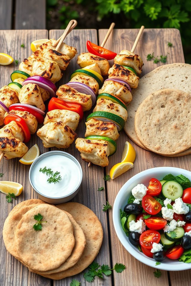 greek yogurt chicken kebabs