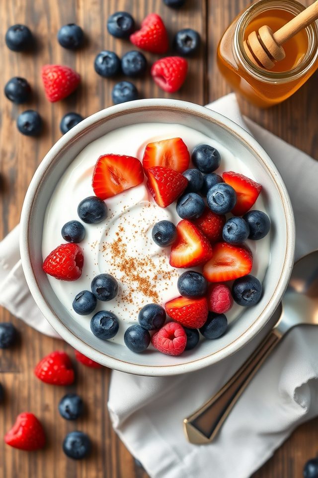 greek yogurt fresh berries