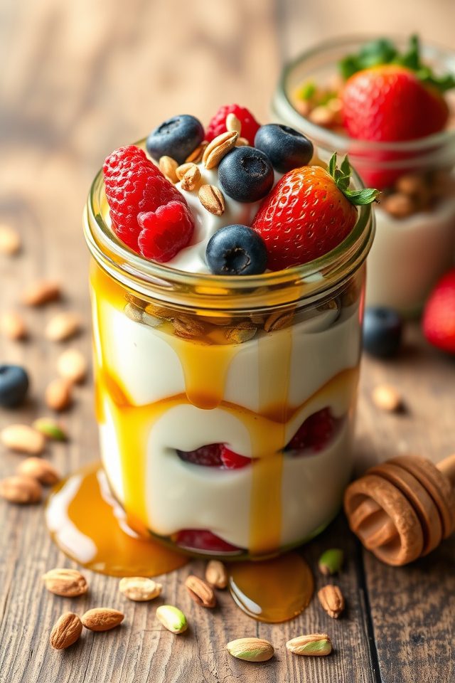 greek yogurt nuts honey