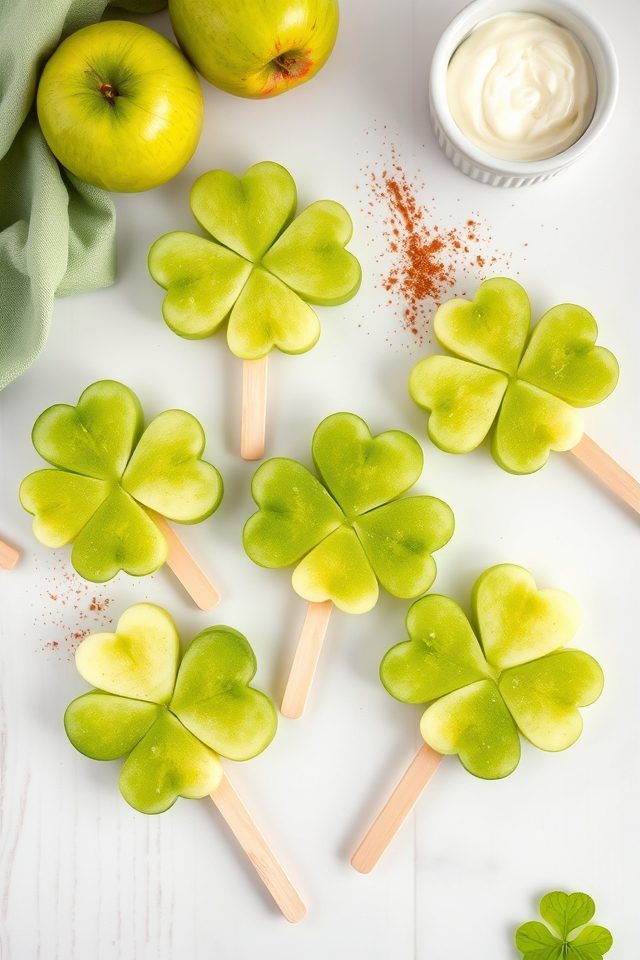 green apple candy pops