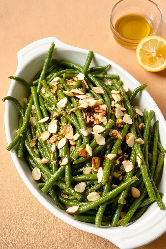 green beans with almonds
