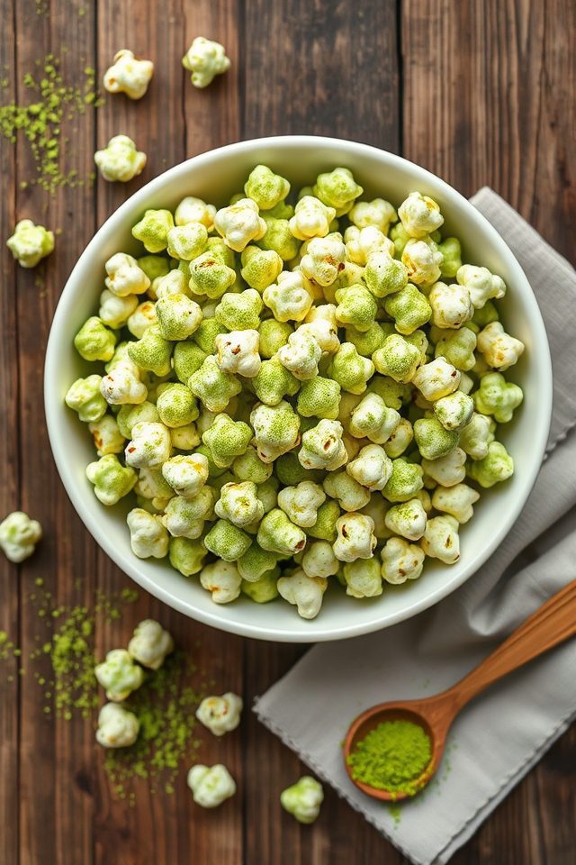 green tea flavored popcorn