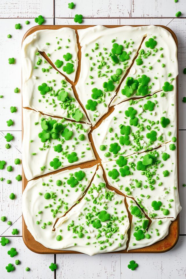 green themed yogurt bark