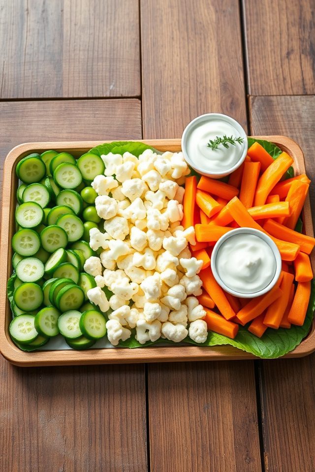 green white orange vegetables