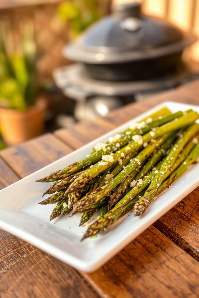 grilled asparagus with parmesan