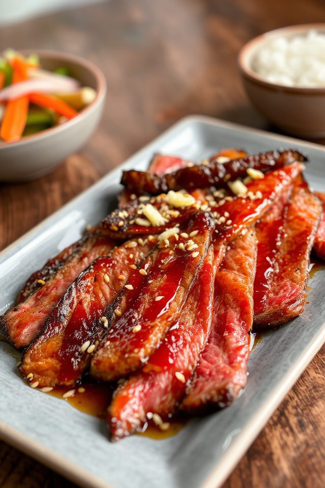 grilled beef teriyaki dish