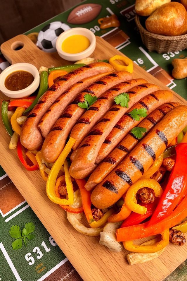 grilled brats for football