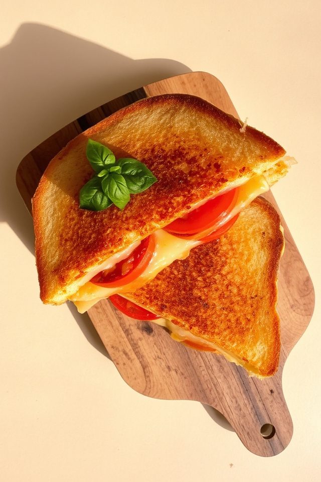 grilled cheese tomato sandwich